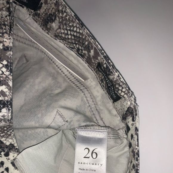 SANCTUARY snake print ankle skinny  jeans - Picture 5 of 7